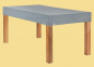 Preview: Teak Safe Tischhaube rechteckig bis 300 cm Länge mit 15 cm Abhang, in vier Farben